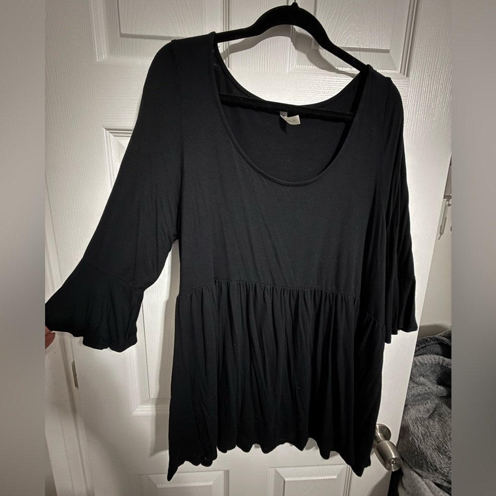 Elegant Black Women's Top 2X